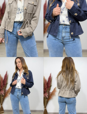 Casaco em Pele de Pêssego